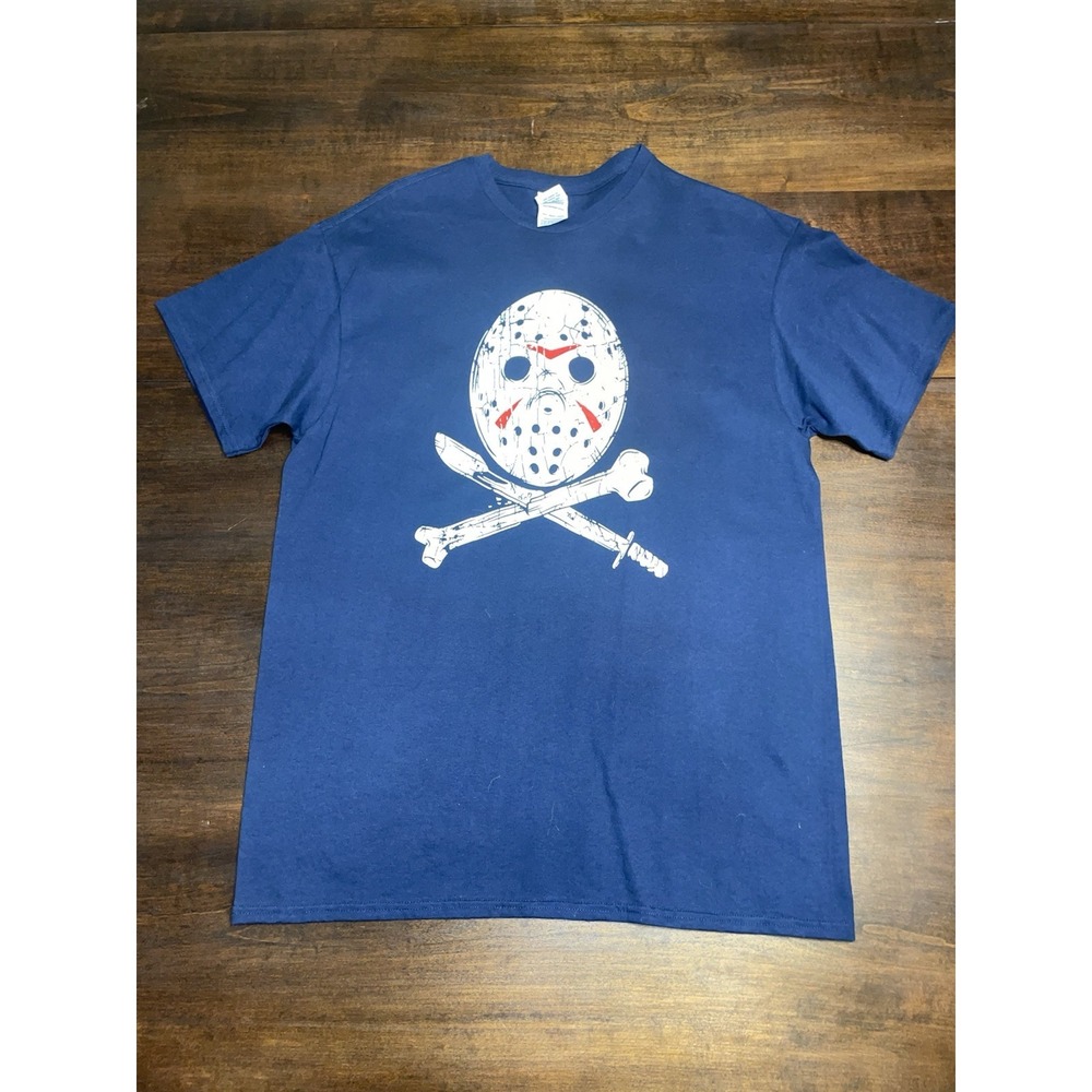 Friday The 13th Men's XL T-Shirt Jason Voorhees Horror Hockey Mask Shirt Slasher